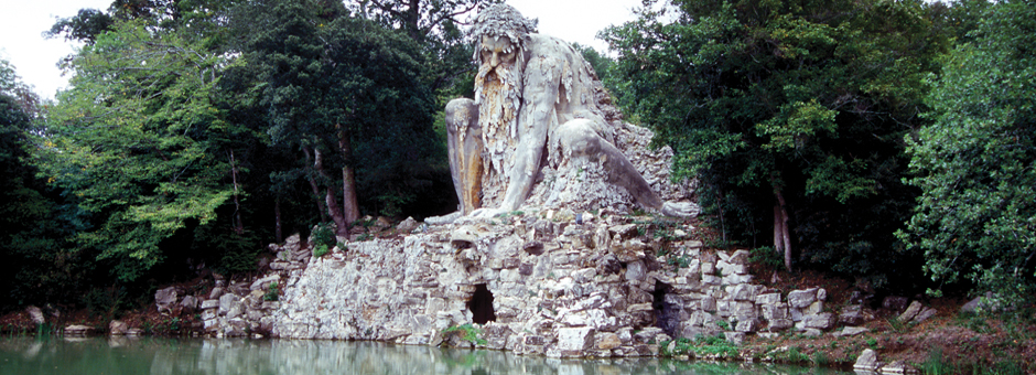 Colossus of the Appenine - This giant statue illustrates the desire of Renaissance artists to imitate living nature. It seems to have a mysterious power that suggests the presence of a spirit.
