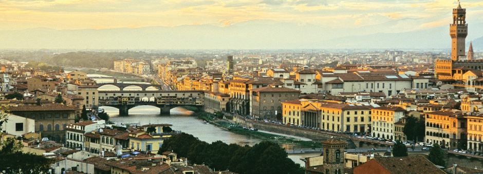 The River Arno and the Bridges of Florence